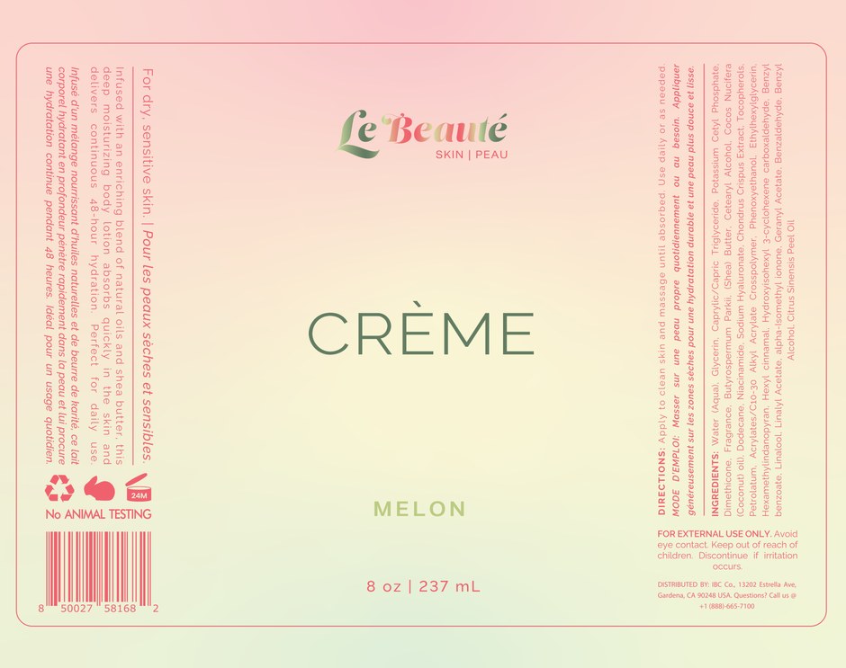 Le Beauté Melon label